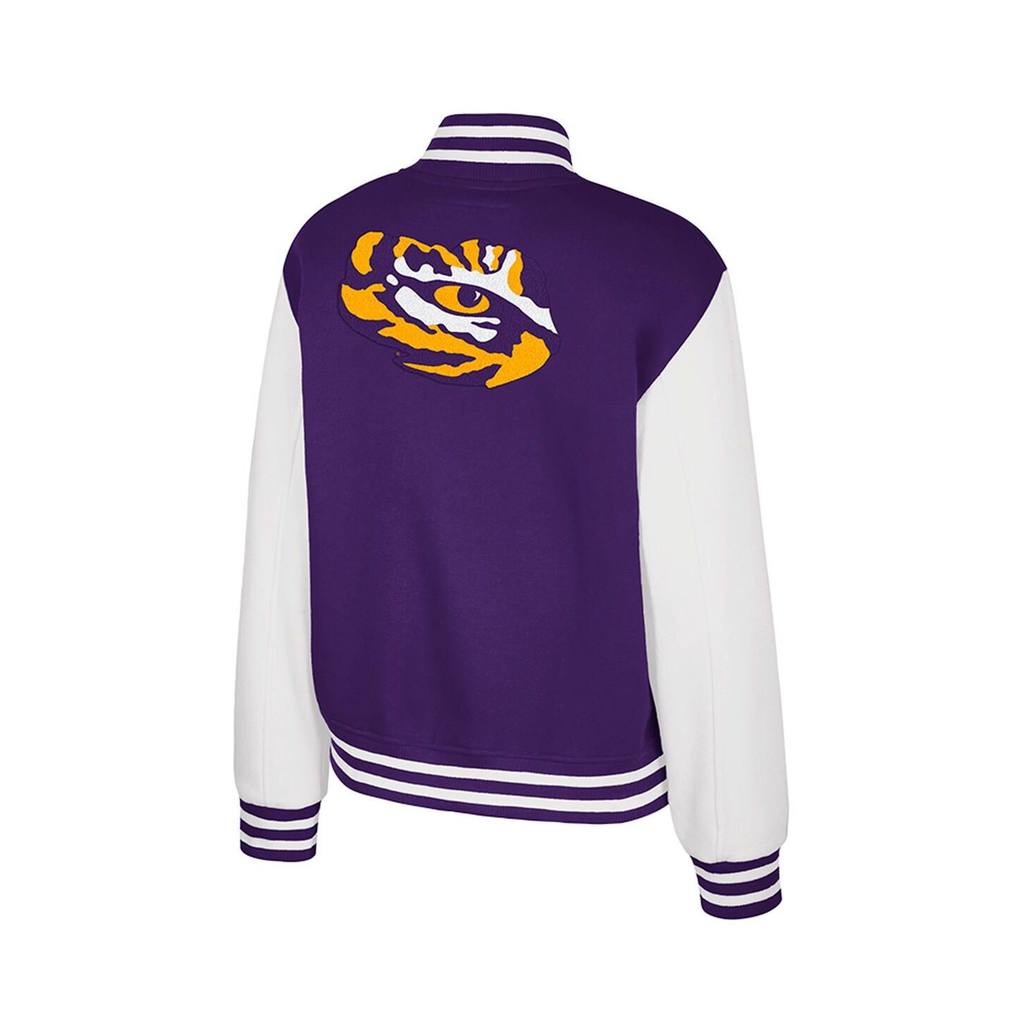 Женская куртка Colosseum Purple LSU Tigers French Baguette Full Snap Fleece — фото 3