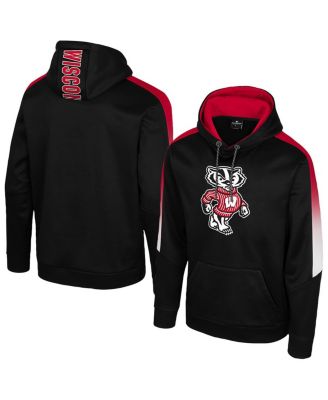 Colosseum - Men's Black Wisconsin Badgers The Gang Blackout Hoodie