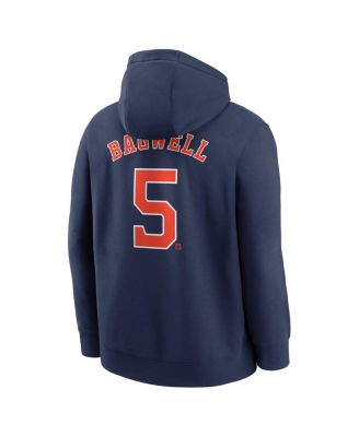 Men's Jeff Bagwell Navy Houston Astros Retired Player Name Number Club Pullover Hoodie