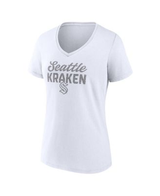 Women's Seattle Kraken White Out V-Neck T-Shirt
