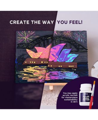 OKTO Air-Dry Clay 3D Painting Kit – Sydney Opera House (11.8 x 15.7 in)