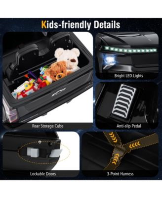 Ride on Car 12V Licensed Chevrolet Truck Kids' Electric Vehicles Gift for 3+