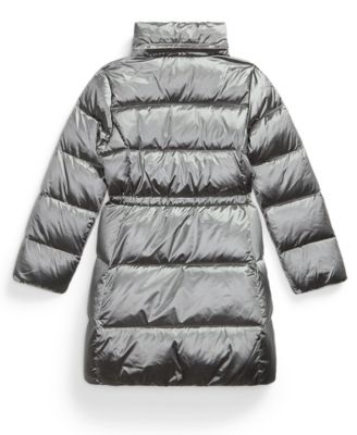 Girls' 7-16 Hooded Long Jacket