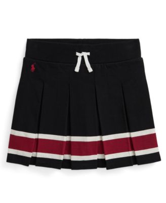 Girls' 7-16 Striped Pleated Skort