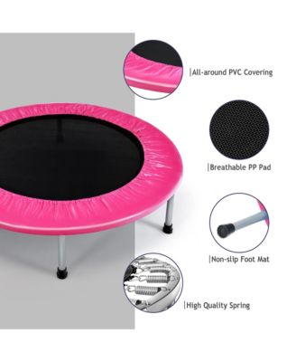 Mini Folding 36'' Trampoline Portable Recreational Fitness Rebounder