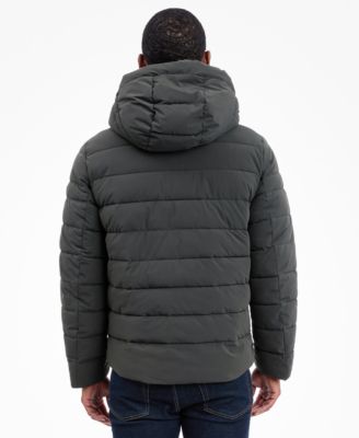 Men's Dressy Hooded Stretch Packable Jacket