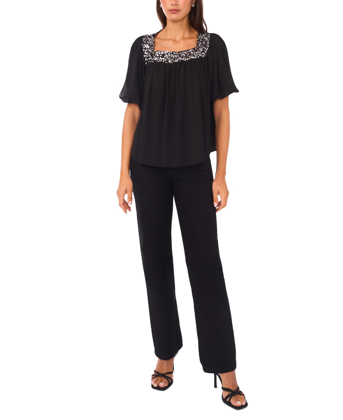 Vince Camuto Women's Square Neck Top