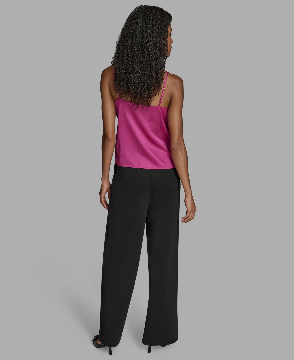 Bcbg Women's Lace Detail V-neck Camisole Top In Pink