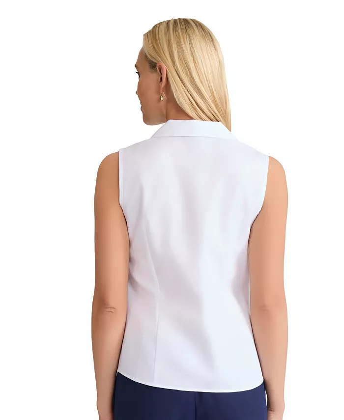 Women's Cotton Easy-Care Sleeveless Shirt - thumbnail 4