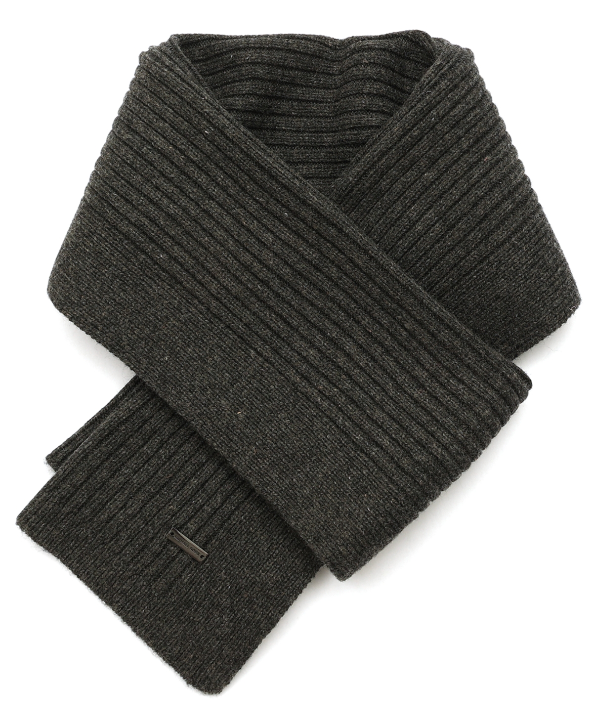 Michael Kors Men's Wide Center Rib Scarf In Gray
