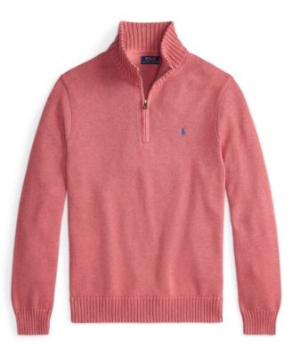 Cotton Quarter-zip Sweater