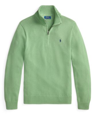 Cotton Quarter-zip Sweater
