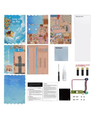 DIY 3D Book Nook Kit Travel with the Wind 143pcs