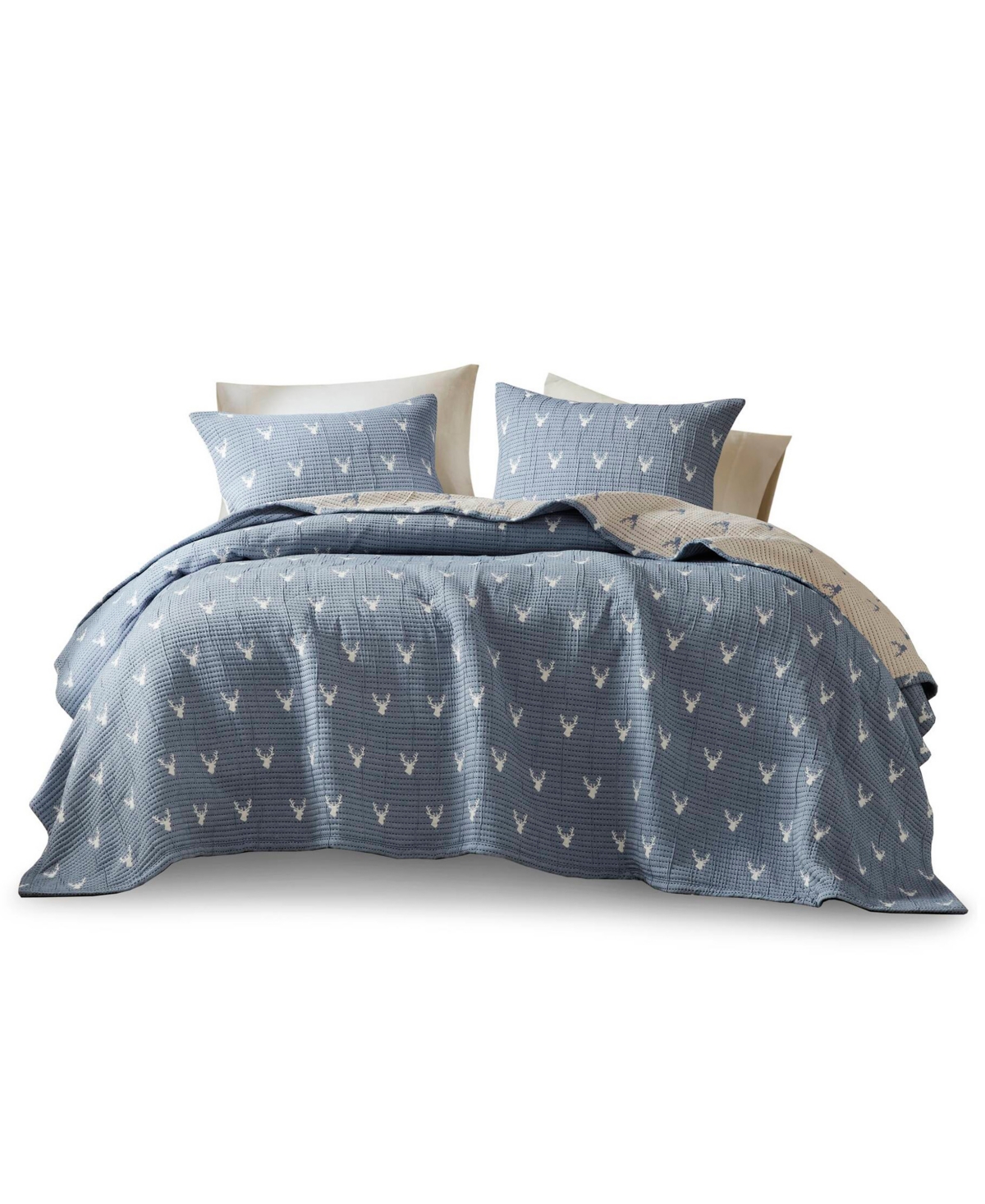 Woolrich Keystone Matelasse 3-pc. Coverlet Set, King/cal King In Blue