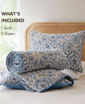 Valerie Reversible 3-Pc. Quilt Set, Full/Queen