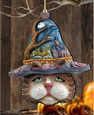 Eve Cat Holiday Wooden Christmas Ornament