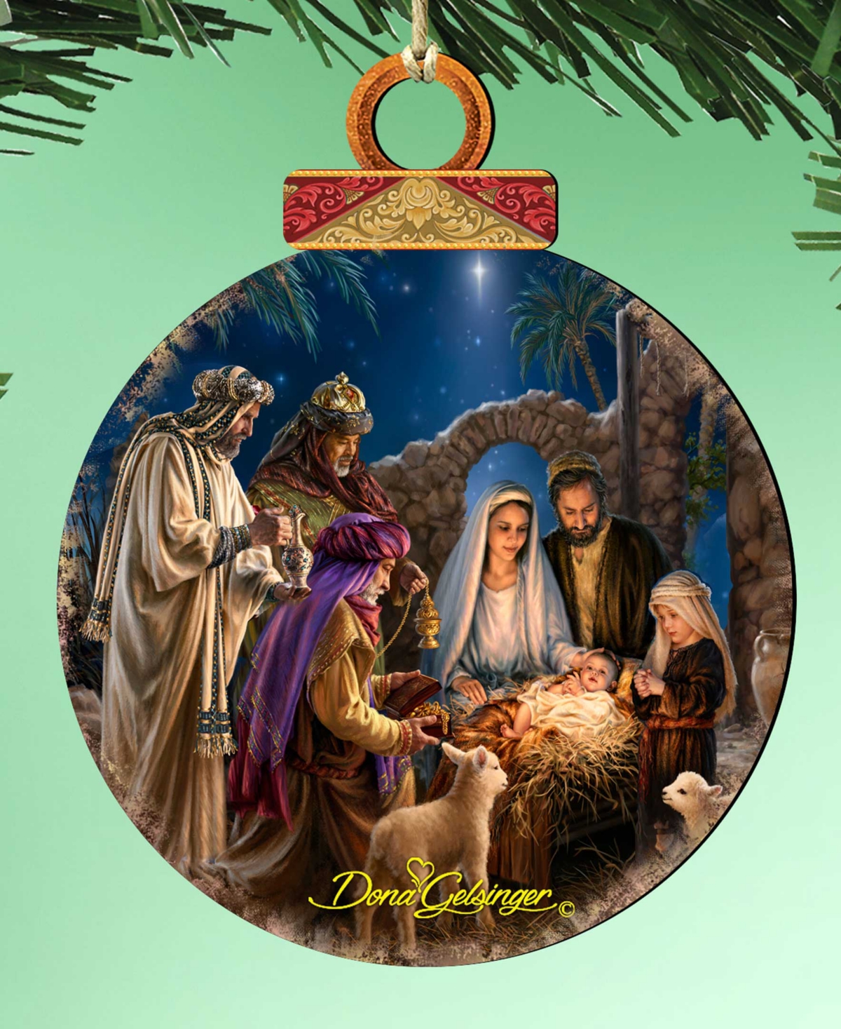 Designocracy Miracle Nativity Christmas Ornament In Multi