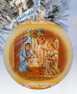 Angels Lullaby LE Glass Christmas Ornament