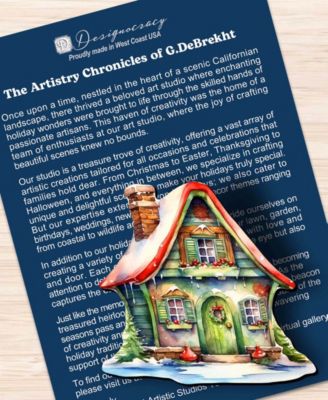 Dream Houses Wooden Clip Ornaments, Set of 3