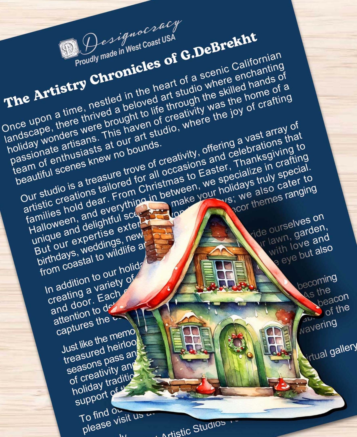 Designocracy Dream Houses Wood Clip Ornaments, Set Of 3 In Multi