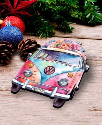 Volkswagen Vans Wooden Clip Ornaments, Set of 3