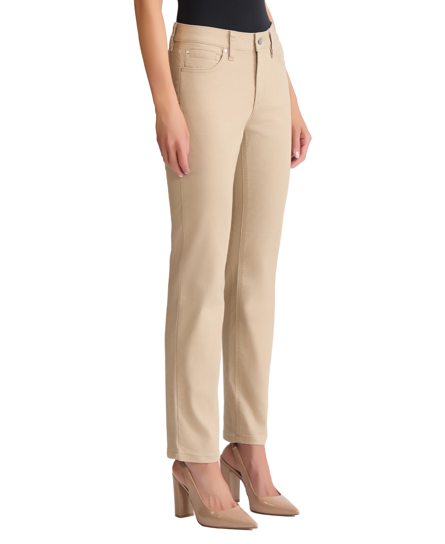 Women's Lexington Mid Rise Straight Leg Denim Jeans