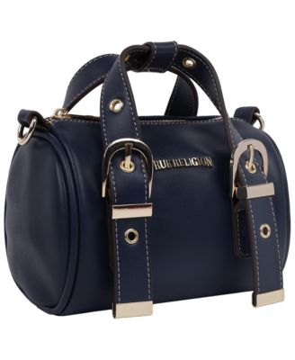 Metal Plaque Quilted Crossbody