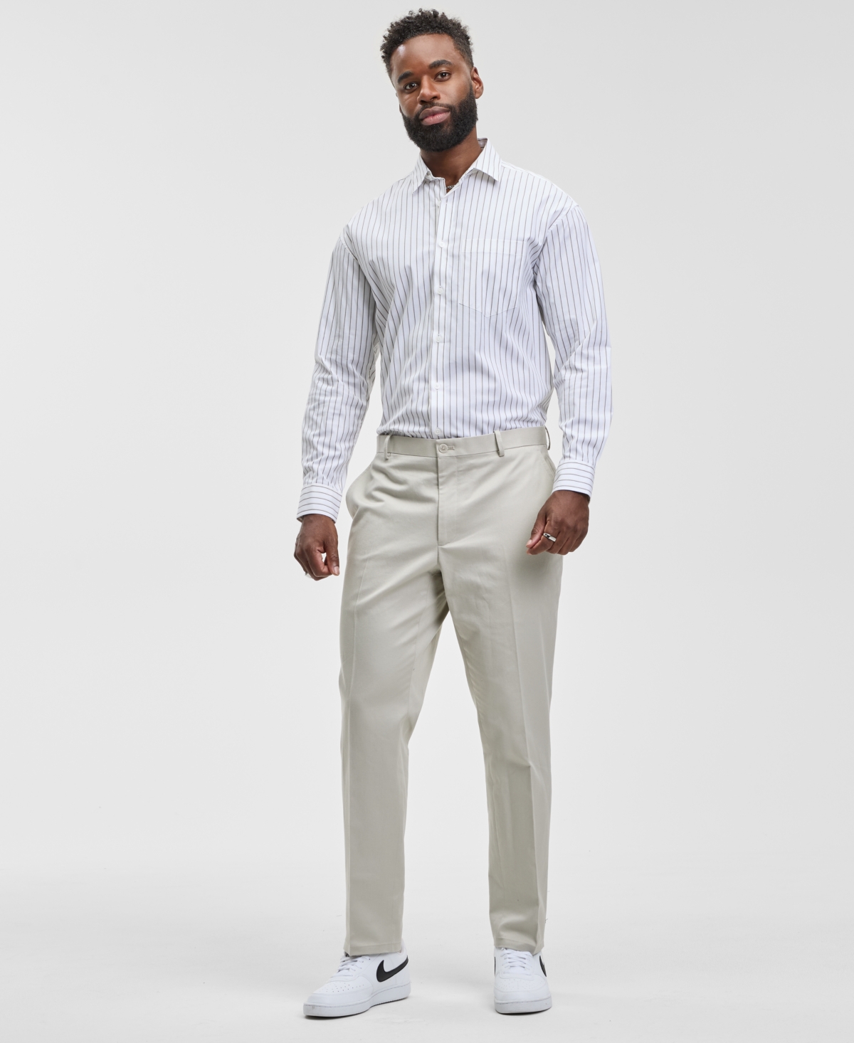 Mode Of One Men's Slim-fit Suit Pants, Exclusively At Macy's In Neutral