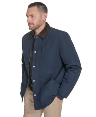 Men's Highland Barn Coat with Corduroy Collar