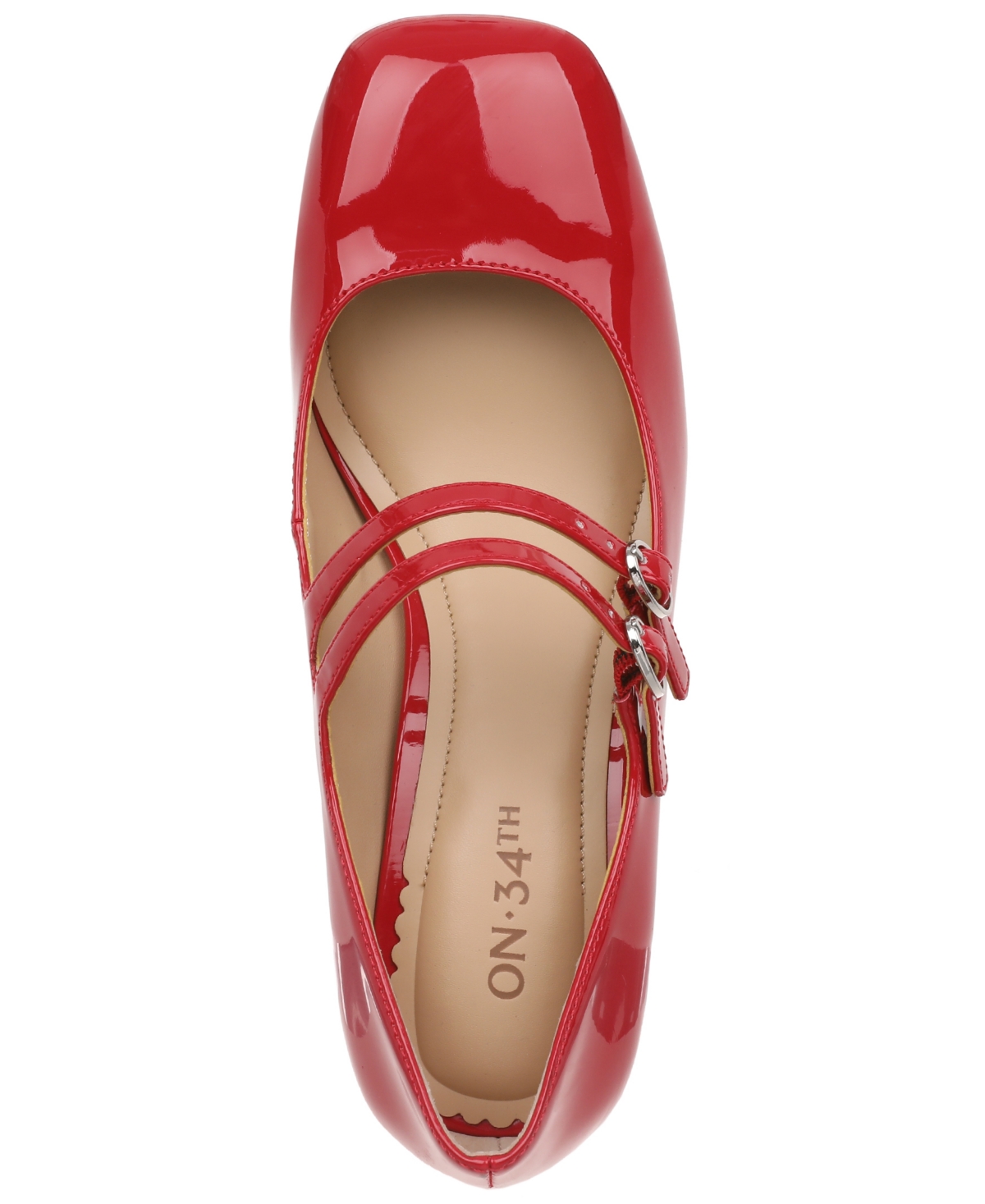 On 34th Women's Tovee Mary Jane Pointed-toe Pumps, Macy's Exclusive In Red