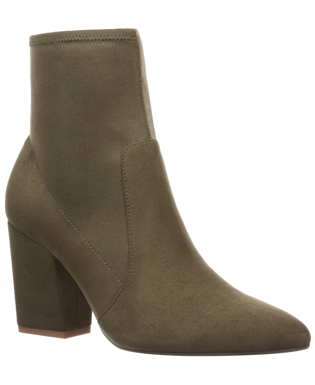 On 34th Women's Lydiaa Pointed-toe Block-heel Booties, Created For Macy's In Green