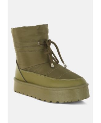 Womens Pacos High Ankle Chunky Snow Boots