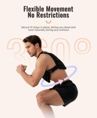 20LB Weighted Vest with Adjustable Buckle for Training, Running, and Fitness