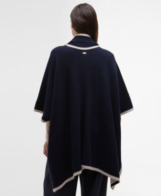 Women's River 3/4-Sleeve Cape Coat with Scarf