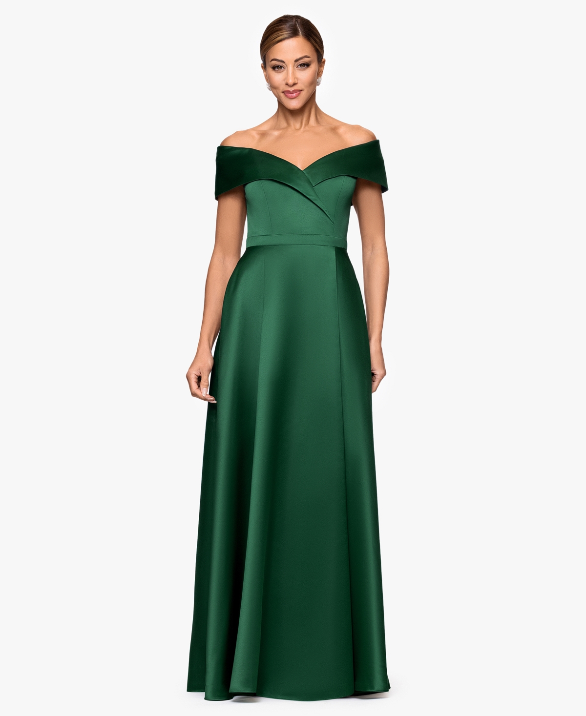 Xscape Women's Sweetheart Neck Maxi Dress