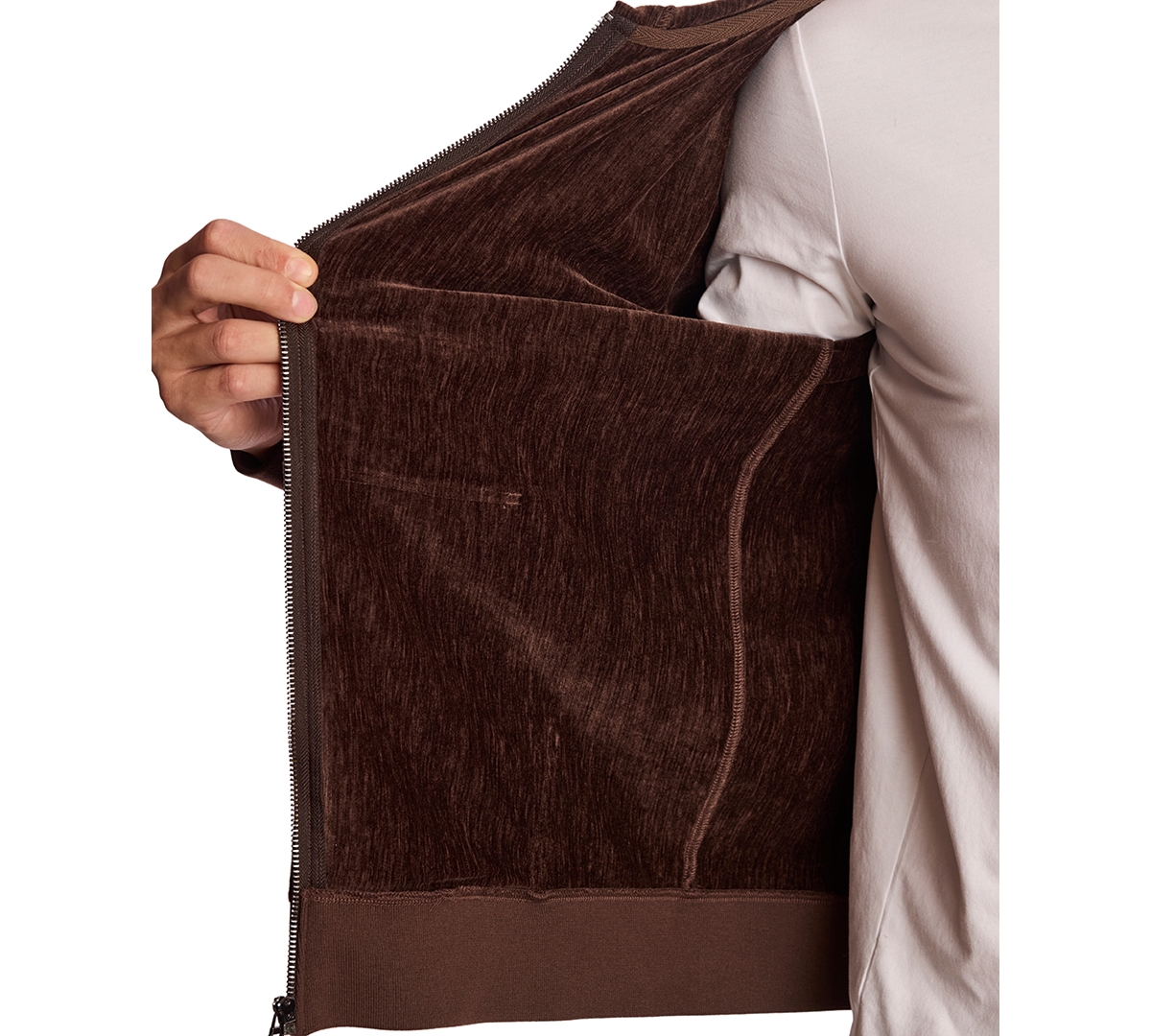 Paisley & Gray Men's Zippered Hoodie In Brown