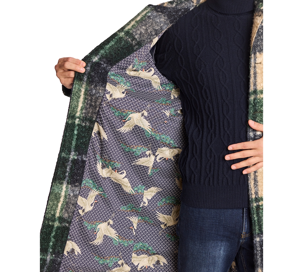 Paisley & Gray Men's Slash Pocket Oversized Coat