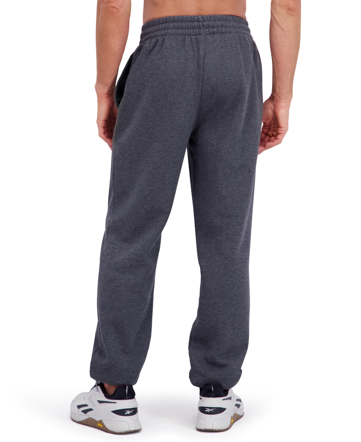 Reebok Men's Regular Fit Fleece Joggers In Gray