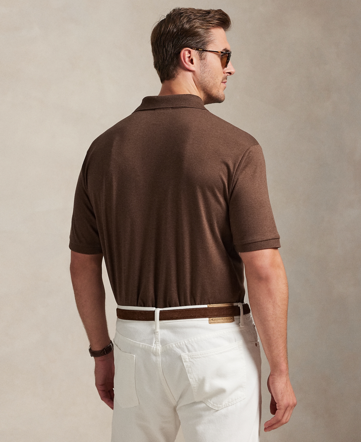 Polo Ralph Lauren Men's Big & Tall Classic Fit Soft Cotton Polo In Brown