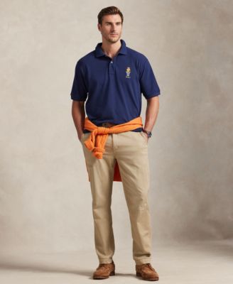 Men's Big & Tall Bear Embroidered Polo Shirt