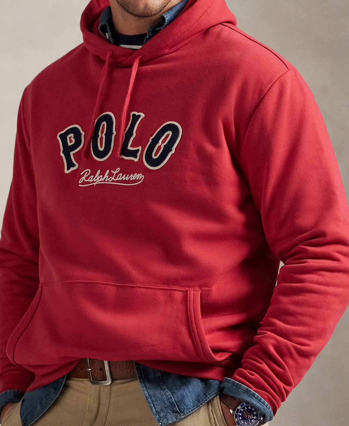 Polo Ralph Lauren Men's Big & Tall Graphic Hooded Sweatshirt