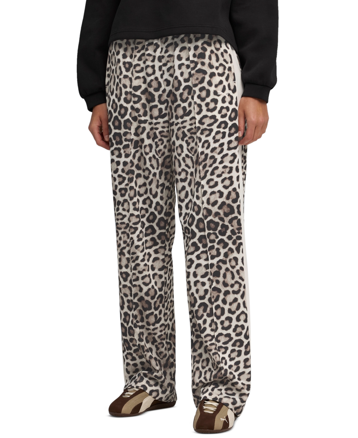 Puma Women's T7 Always On Straight-fit Track Pants In Black