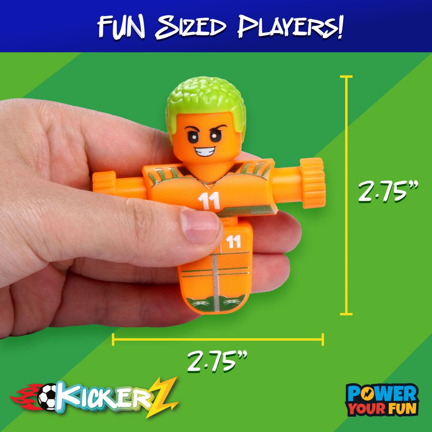 Детские игрушки Power Your Fun KickerZ Fidget Soccer 8-Piece Game, Ages 6+ — фото 3