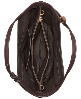 Deco Tulip Small Suede Tote Bag