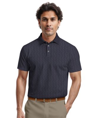 Men's Argyle Jacquard Polo Shirt