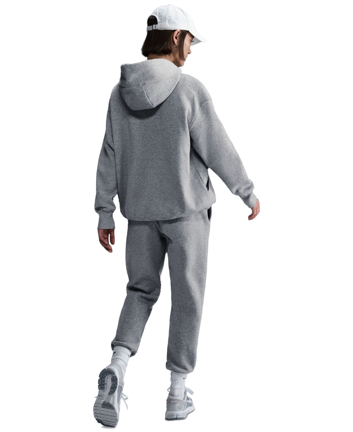 Nike Women's Sportswear Phoenix Fleece Oversized Pullover Hoodie In Gray