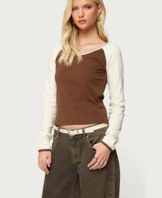 Women's Ronie Contrast Raglan Top