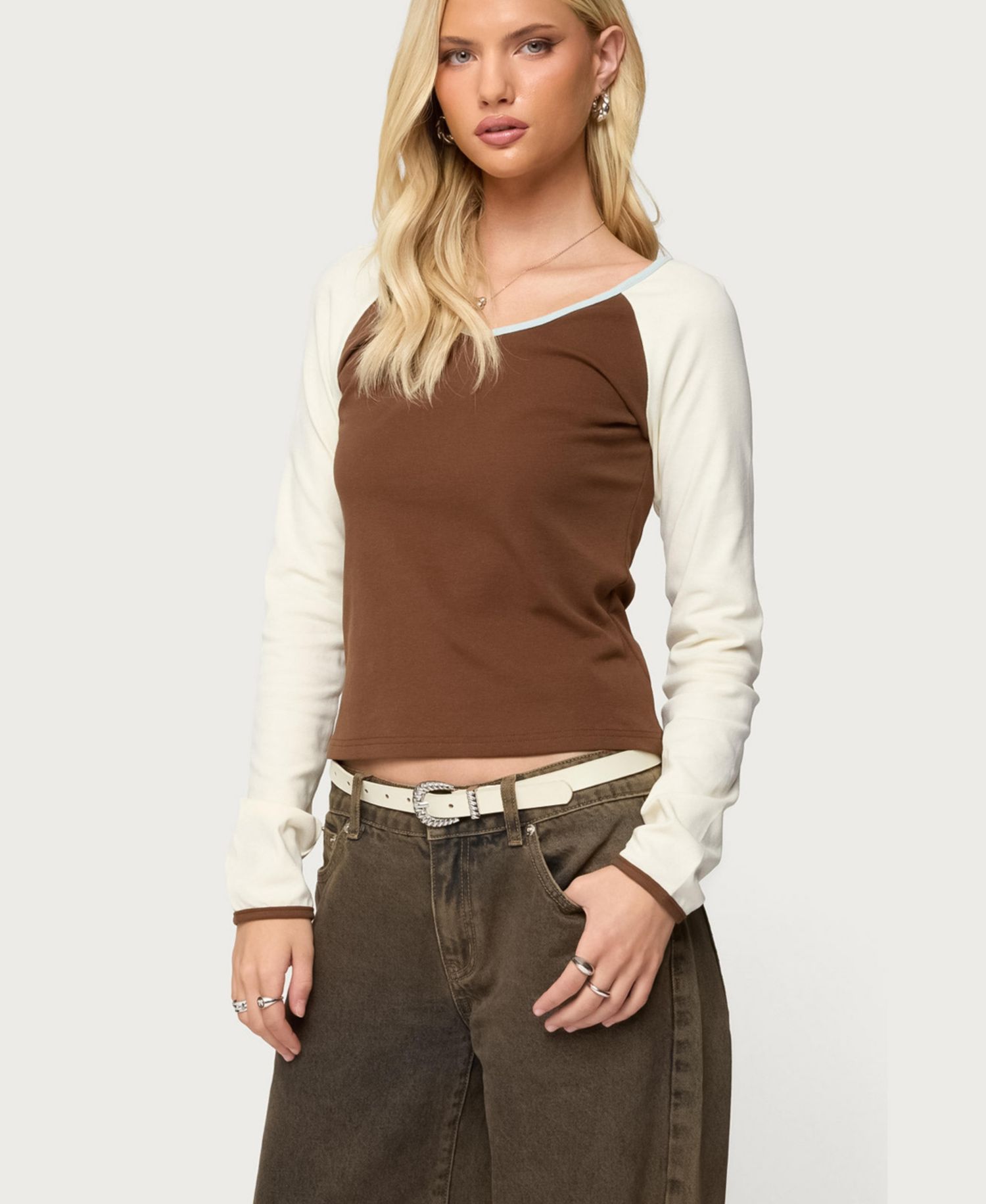 Women's Ronie Contrast Raglan Top