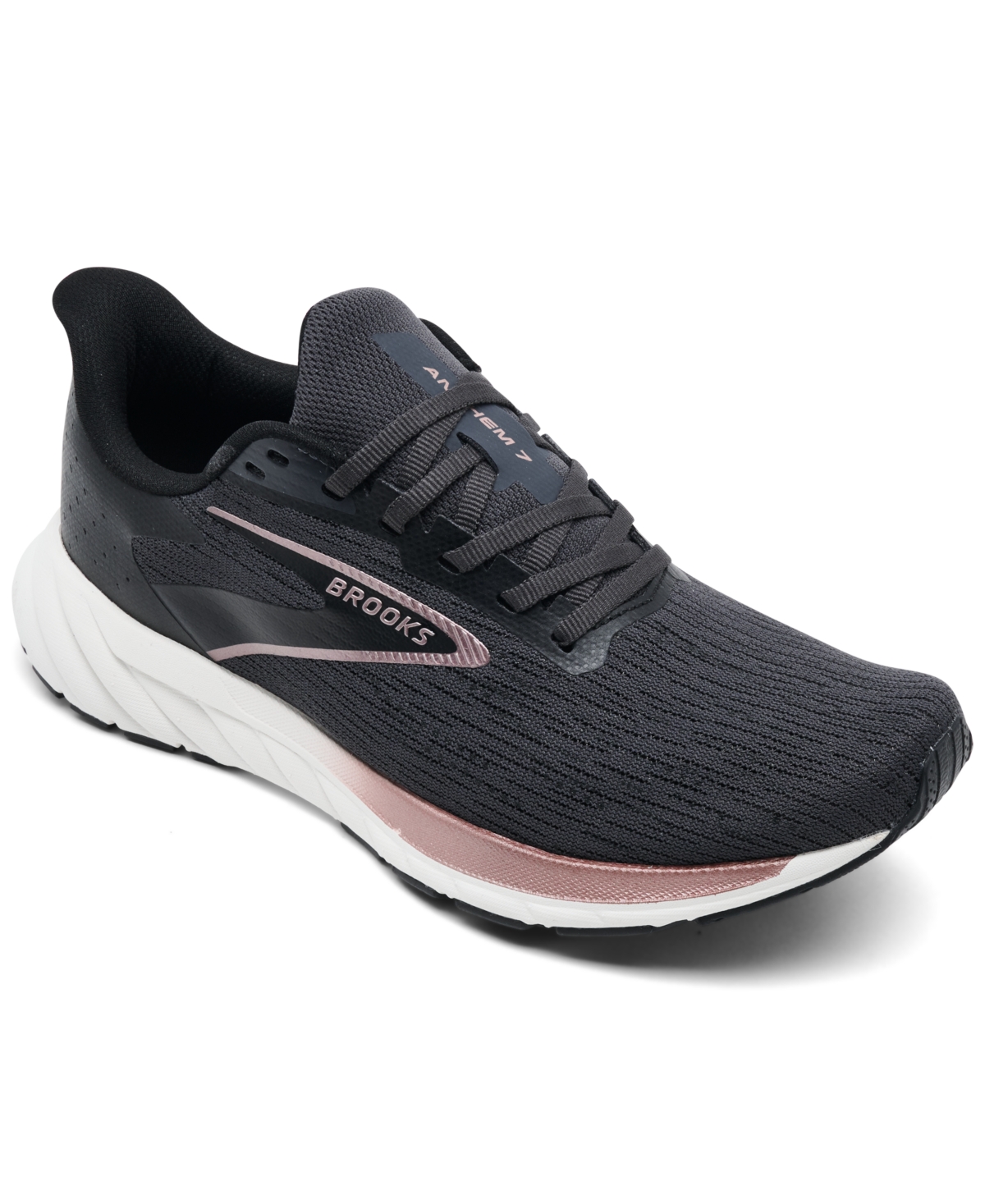 Brooks Women's Anthem 7 Running Sneakers From Finish Line In Black