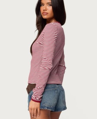 Women's Rayla Striped Button Up Top